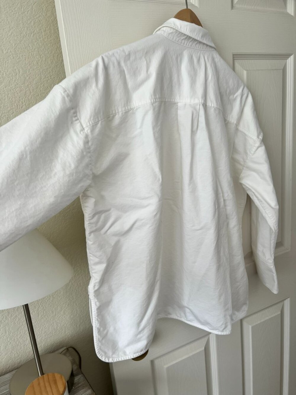 Everlane The Boxy Oxford White Organic Cotton Oversized Shirt M - Picture 12 of 13
